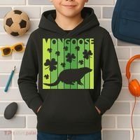 Lucky Mongoose Animal St Patrick's Day Irish Gift Kids Hoodie thumb 2
