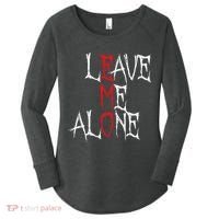 Leave Me Alone Emo Clothes Emocore Emo Music Fan Emo Women's Perfect Tri Tunic Long Sleeve Shirt thumb 0