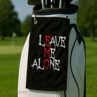 Leave Me Alone Emo Clothes Emocore Emo Music Fan Emo Golf Towel thumb 2
