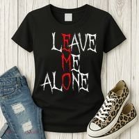 Leave Me Alone Emo Clothes Emocore Emo Music Fan Emo Women's T-Shirt thumb 3