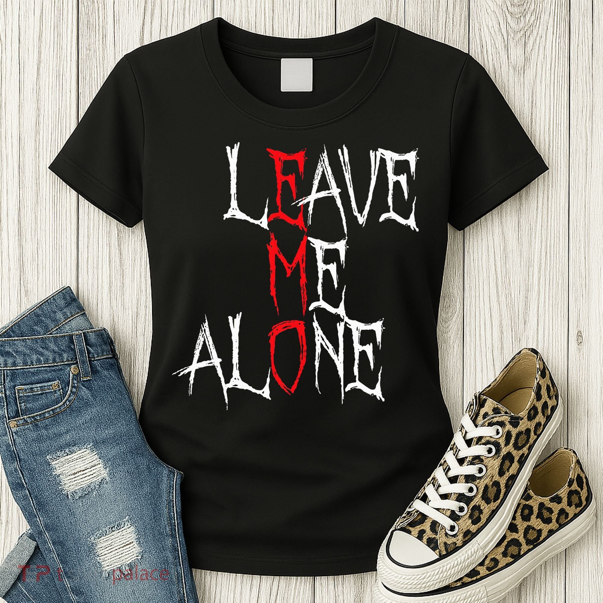 Leave Me Alone Emo Clothes Emocore Emo Music Fan Emo Women's T-Shirt