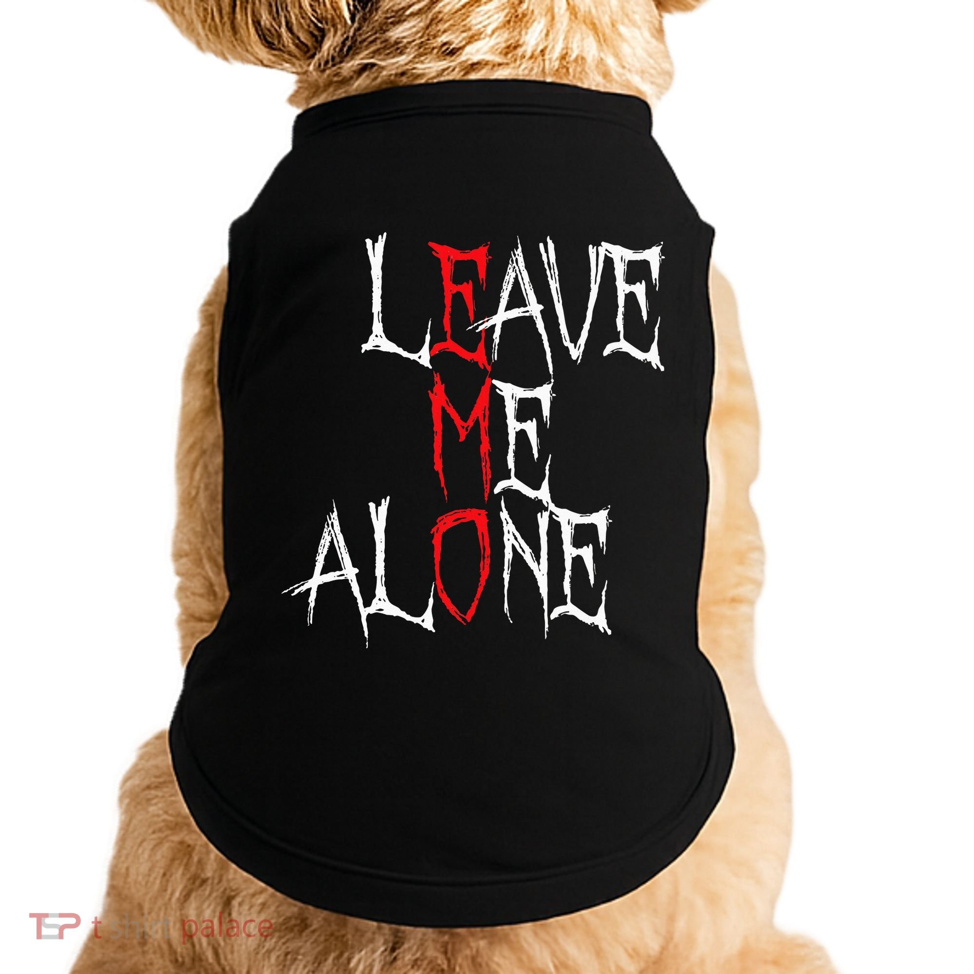 Leave Me Alone Emo Clothes Emocore Emo Music Fan Emo Doggie Tank