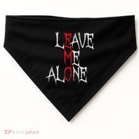 Leave Me Alone Emo Clothes Emocore Emo Music Fan Emo USA-Made Doggie Bandana thumb 0