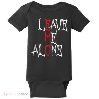 Leave Me Alone Emo Clothes Emocore Emo Music Fan Emo Baby Bodysuit