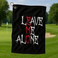 Leave Me Alone Emo Clothes Emocore Emo Music Fan Emo Golf Towel thumb 1