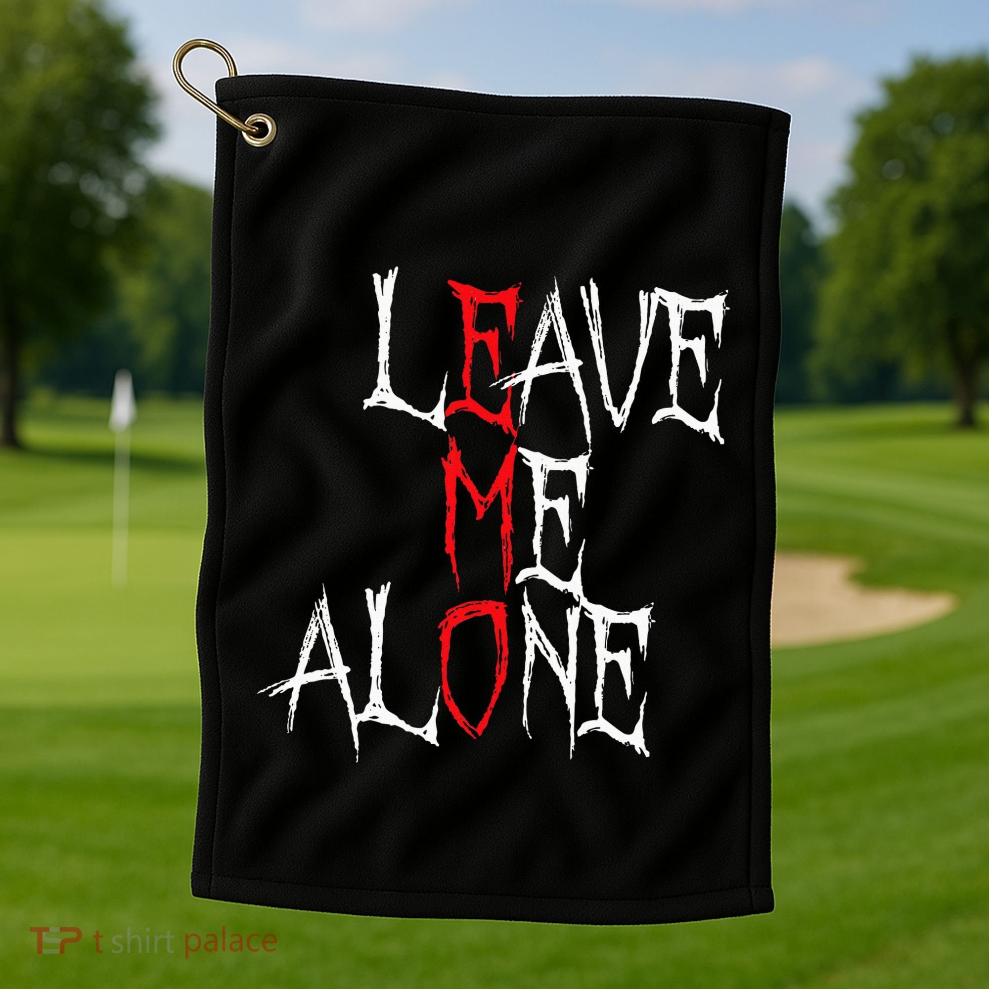 Leave Me Alone Emo Clothes Emocore Emo Music Fan Emo Golf Towel