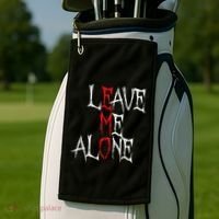 Leave Me Alone Emo Clothes Emocore Emo Music Fan Emo Golf Towel thumb 2