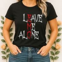 Leave Me Alone Emo Clothes Emocore Emo Music Fan Emo Women's T-Shirt thumb 2