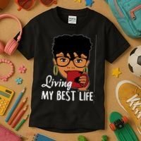 Living My Best Life Kids T-Shirt thumb 3