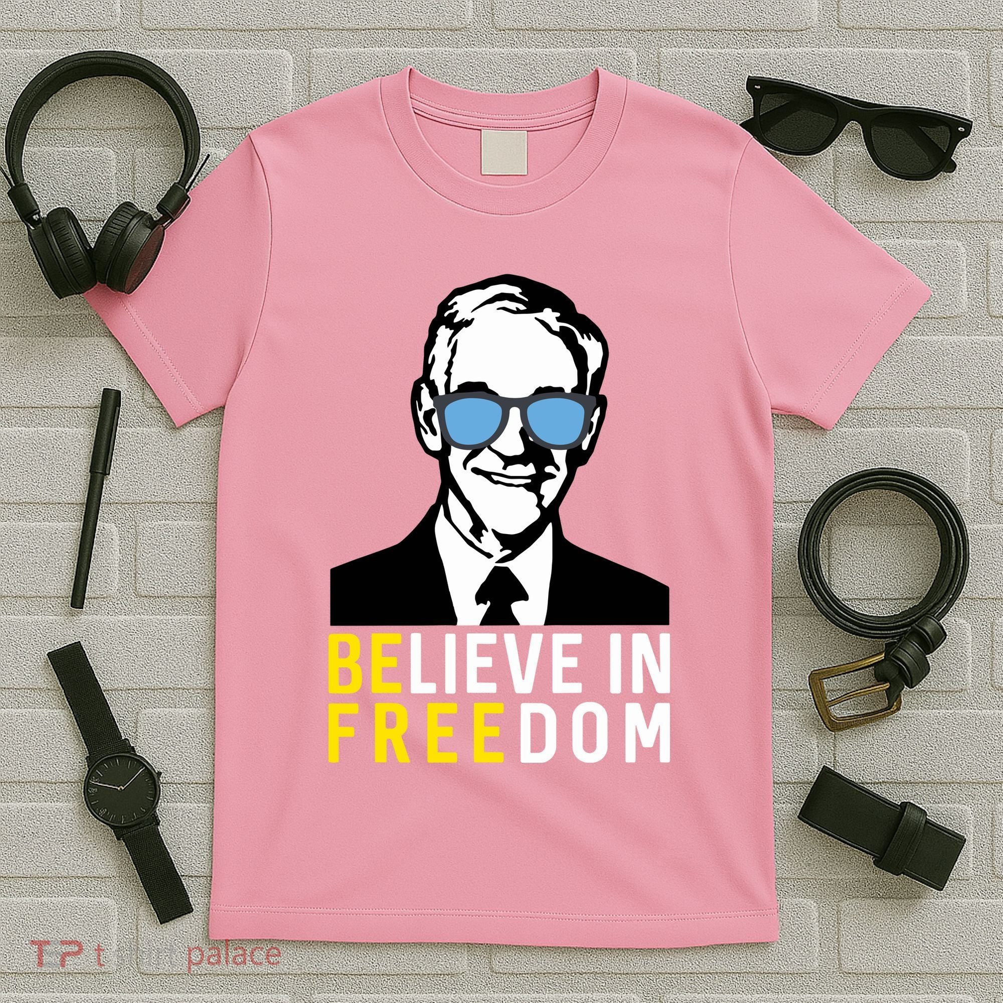 Libertarian Mama Believe In Freedom Libertarian Ron Paul T-Shirt
