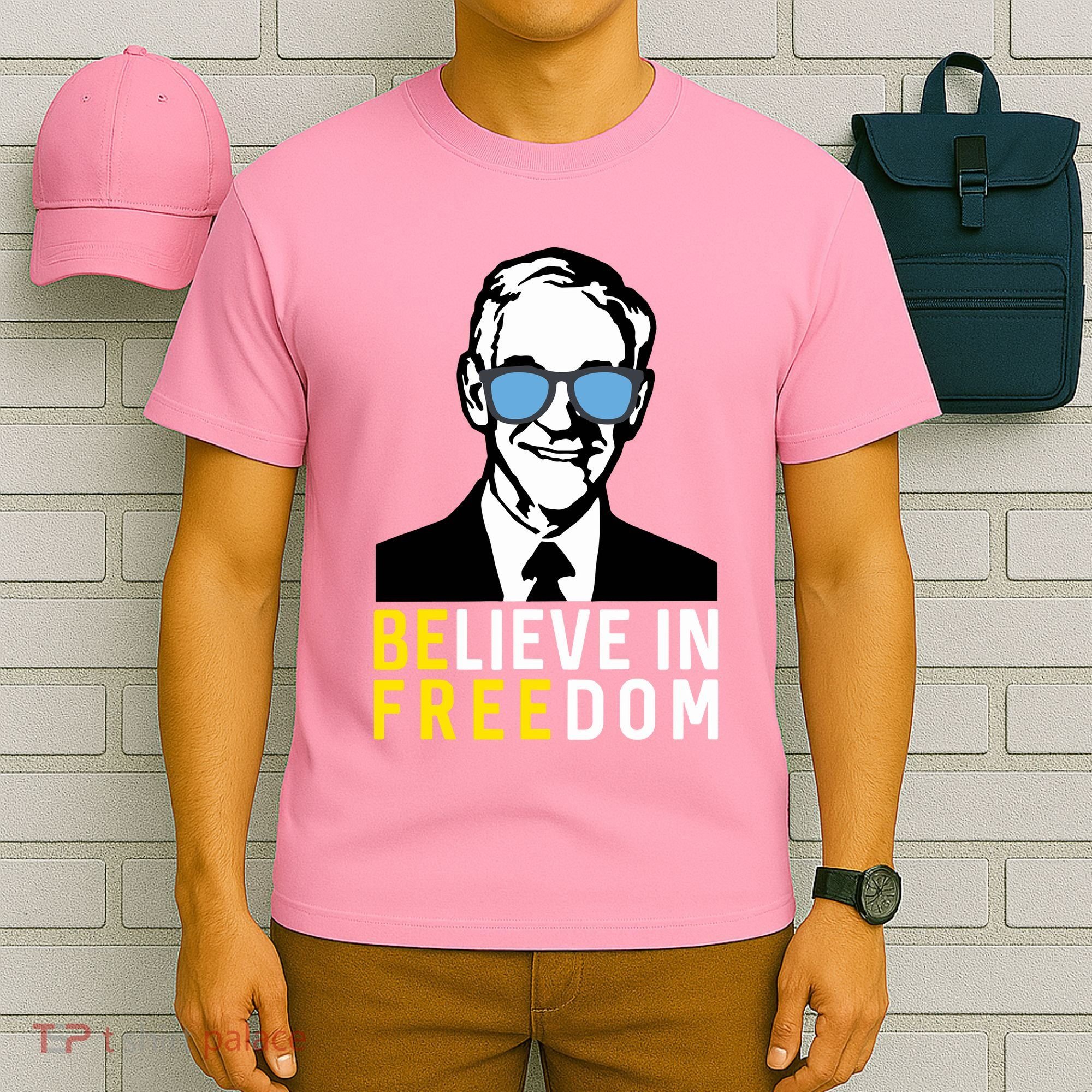 Libertarian Mama Believe In Freedom Libertarian Ron Paul T-Shirt