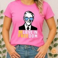 Libertarian Mama Believe In Freedom Libertarian Ron Paul Women's T-Shirt thumb 2