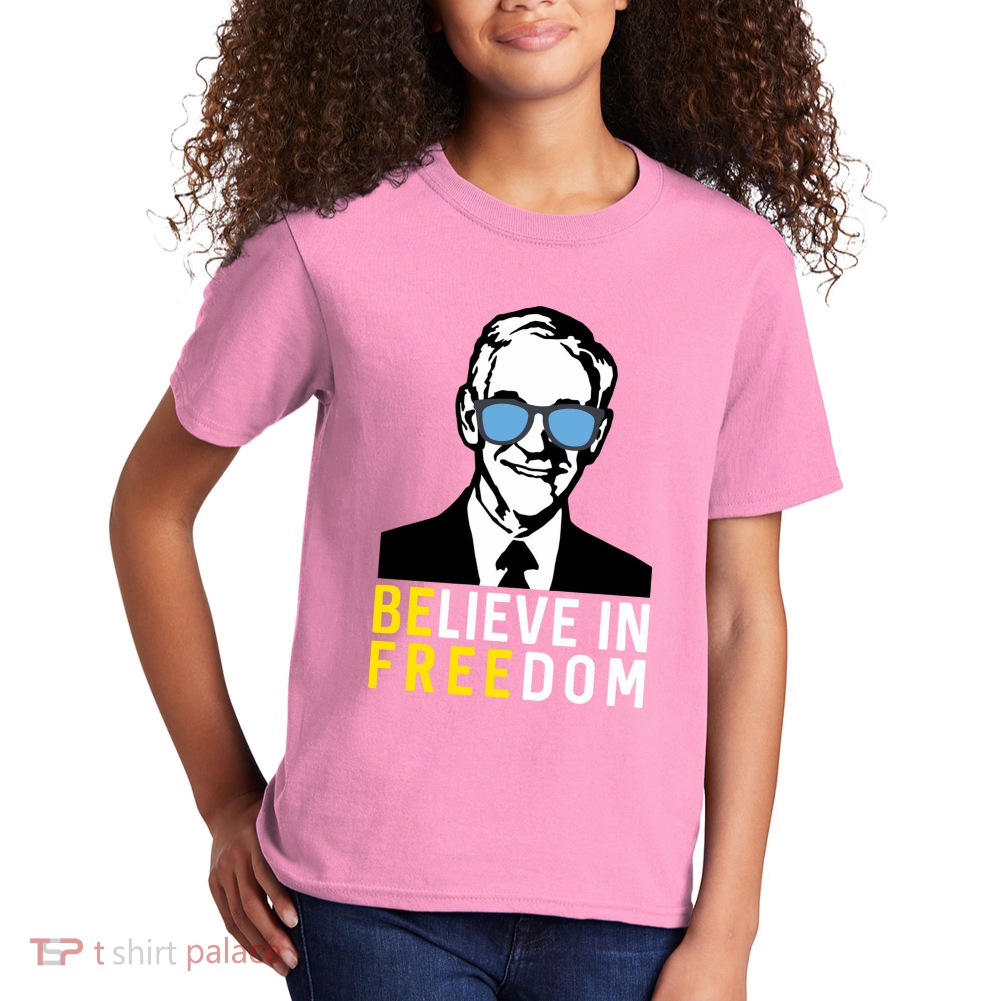 Libertarian Mama Believe In Freedom Libertarian Ron Paul Kids T-Shirt