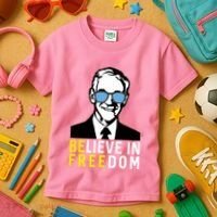Libertarian Mama Believe In Freedom Libertarian Ron Paul Kids T-Shirt thumb 3