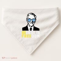 Libertarian Mama Believe In Freedom Libertarian Ron Paul USA-Made Doggie Bandana thumb 0