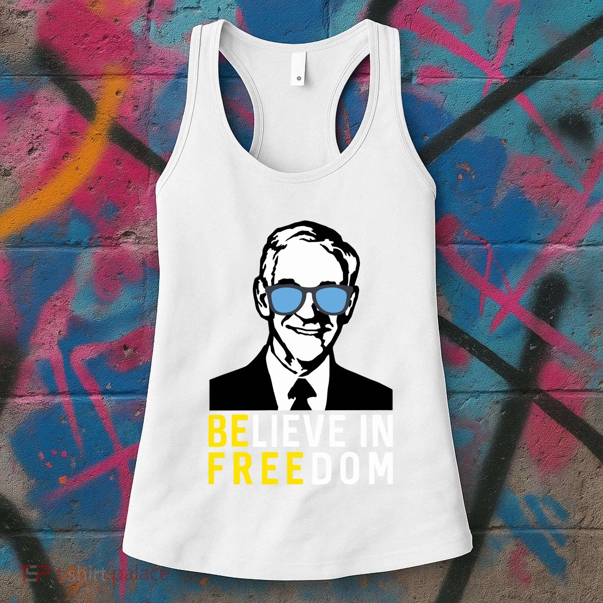 Libertarian Mama Believe In Freedom Libertarian Ron Paul Women's Tank Top