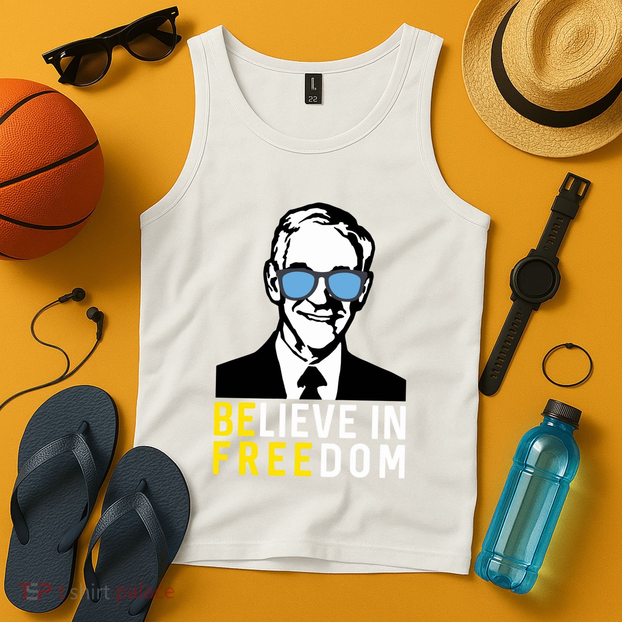 Libertarian Mama Believe In Freedom Libertarian Ron Paul Tank Top