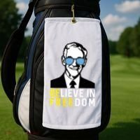 Libertarian Mama Believe In Freedom Libertarian Ron Paul Golf Towel thumb 2