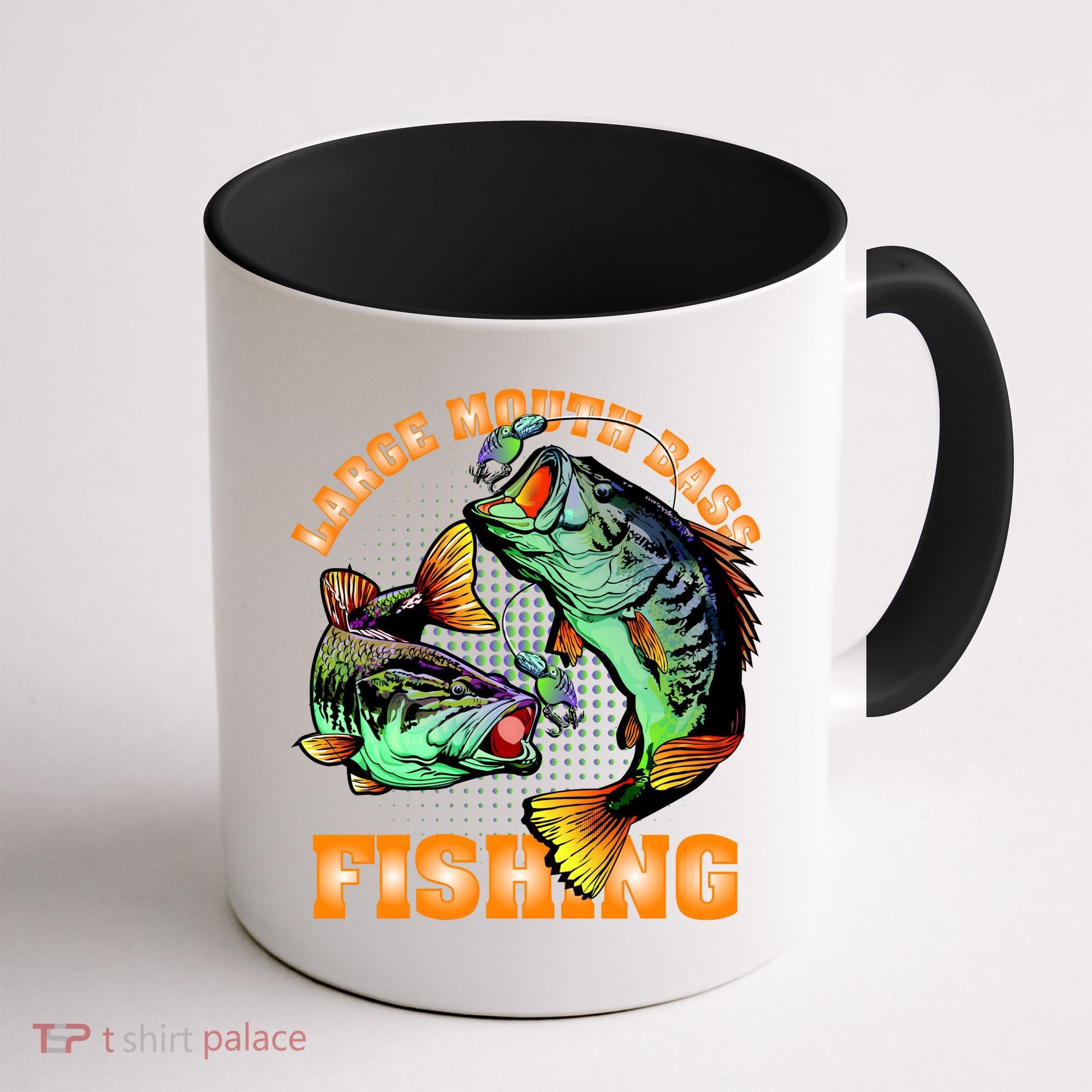 Large Mouth Bass In Action Fishing Coffee Mug