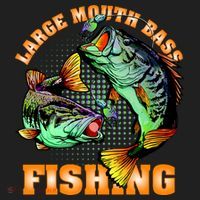 Large Mouth Bass In Action Fishing Beanie thumb 2