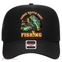 Large Mouth Bass In Action Fishing Hat thumb 0