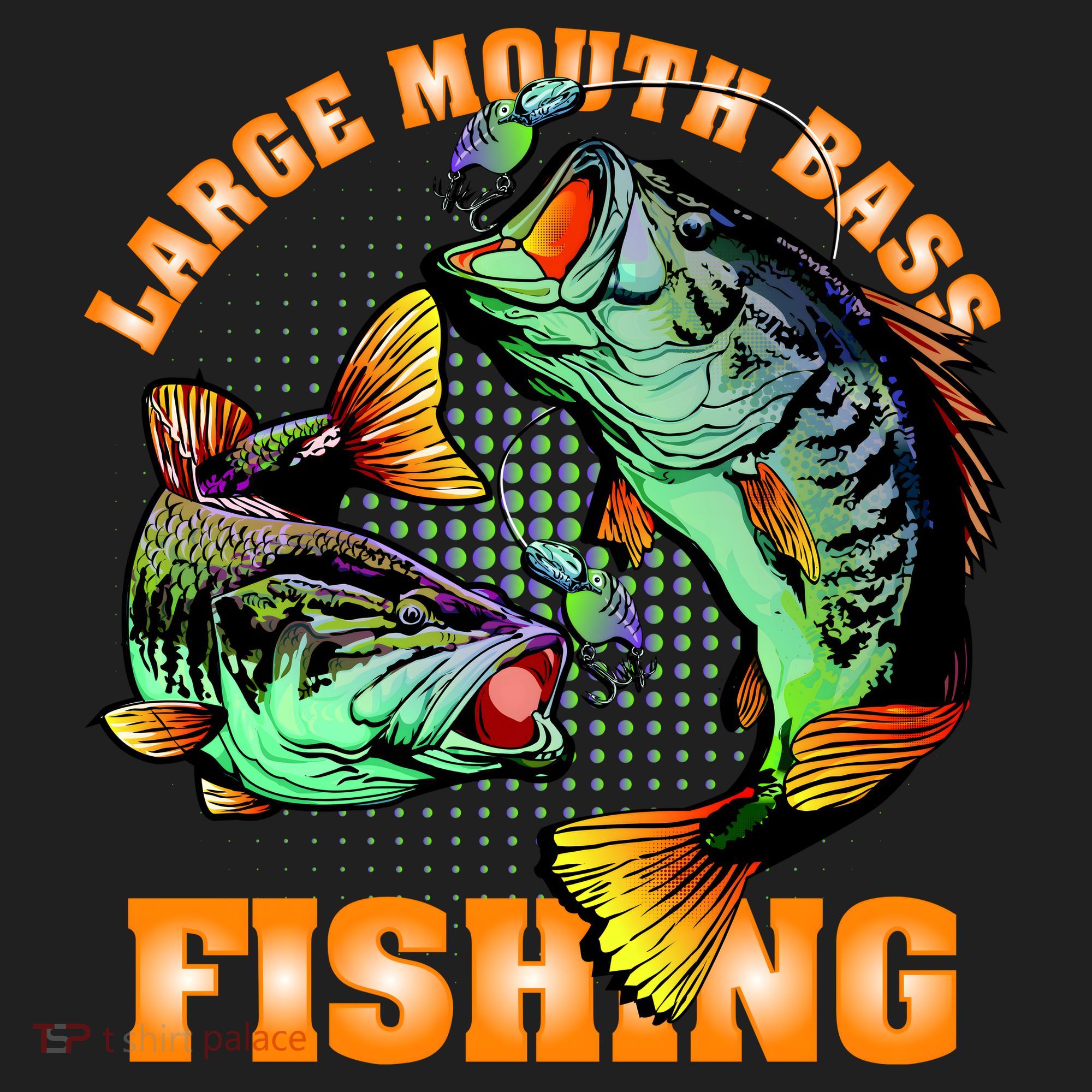Large Mouth Bass In Action Fishing Hat