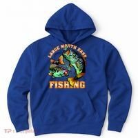 Large Mouth Bass In Action Fishing Hoodie thumb 0