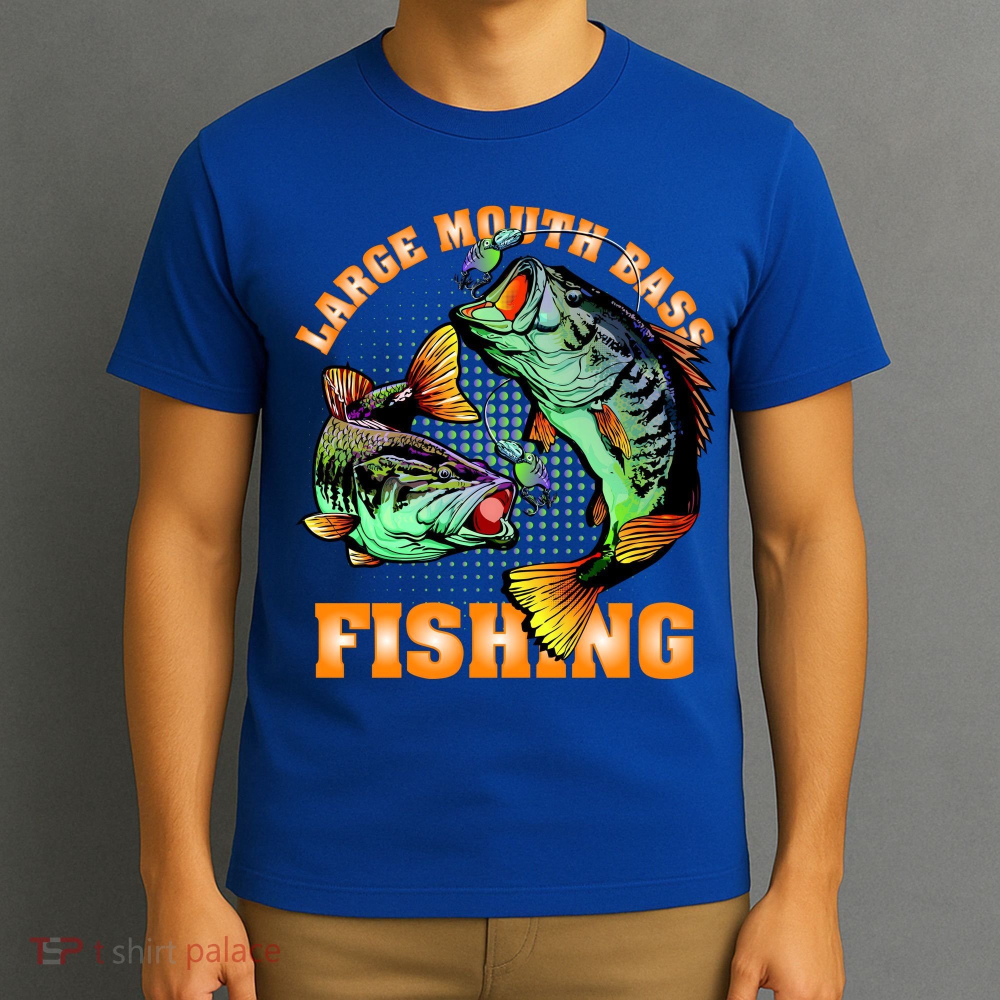 Large Mouth Bass In Action Fishing T-Shirt