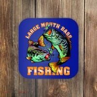 Large Mouth Bass In Action Fishing Coaster thumb 0