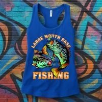 Large Mouth Bass In Action Fishing Women's Tank Top thumb 3