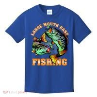 Large Mouth Bass In Action Fishing Kids T-Shirt thumb 0