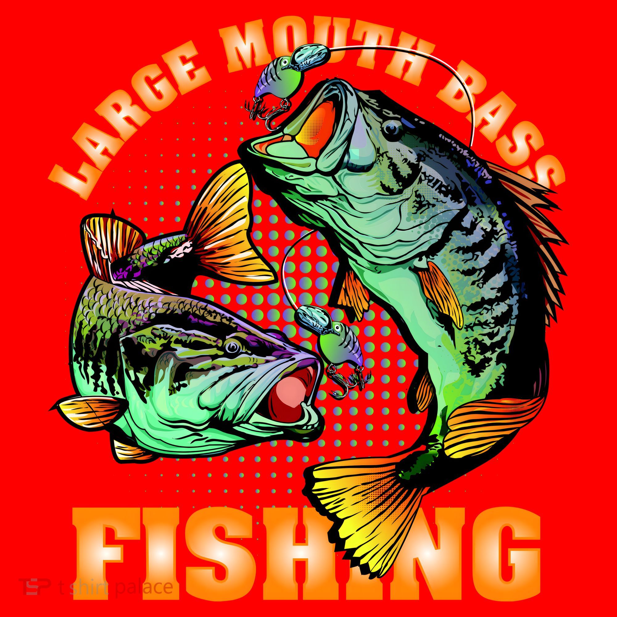 Large Mouth Bass In Action Fishing Santa Hat