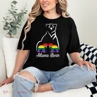 LGBT Mama Bear Pride Mom Rainbow Comfort Colors T-Shirt thumb 2
