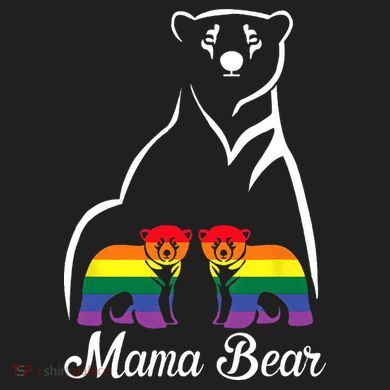 LGBT Mama Bear Pride Mom Rainbow Comfort Colors T-Shirt