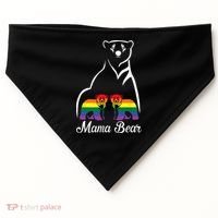 LGBT Mama Bear Pride Mom Rainbow USA-Made Doggie Bandana thumb 0