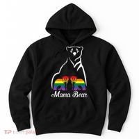 LGBT Mama Bear Pride Mom Rainbow Hoodie thumb 0