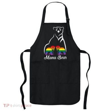 LGBT Mama Bear Pride Mom Rainbow Apron