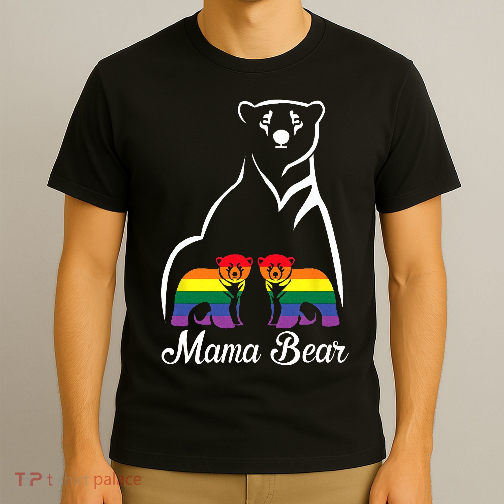 LGBT Mama Bear Pride Mom Rainbow T-Shirt