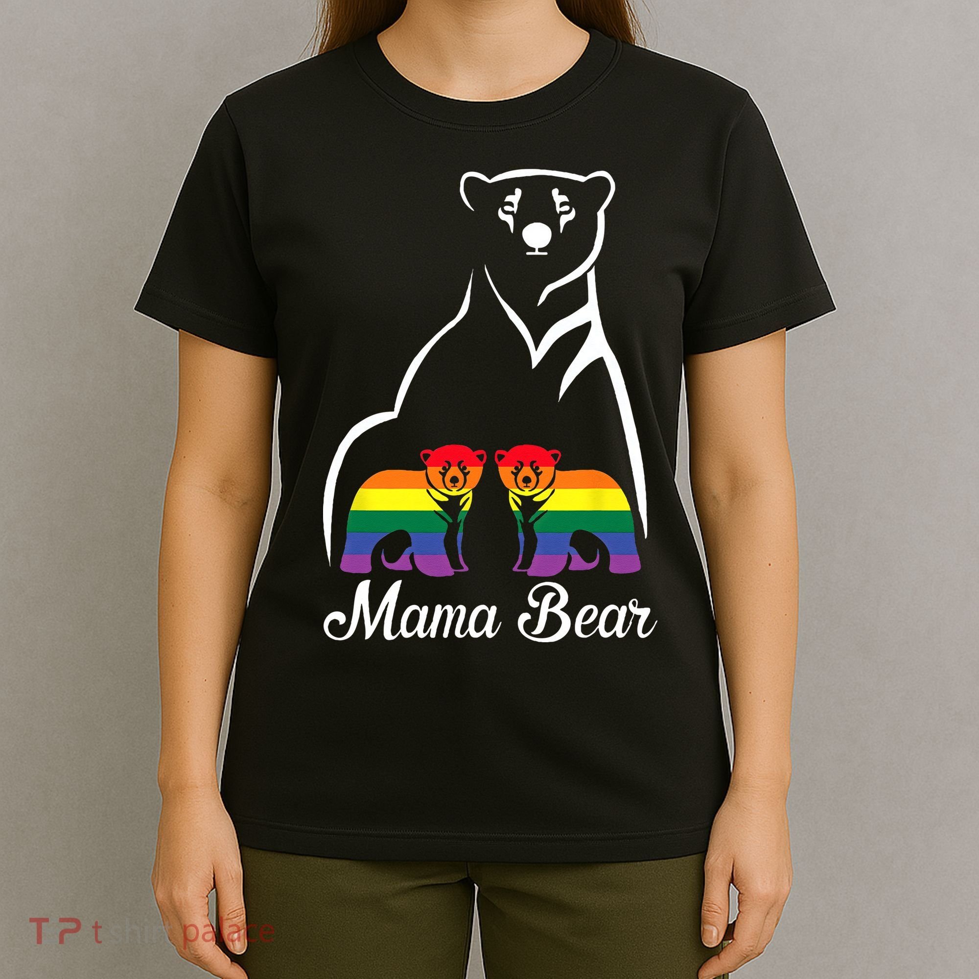 LGBT Mama Bear Pride Mom Rainbow T-Shirt