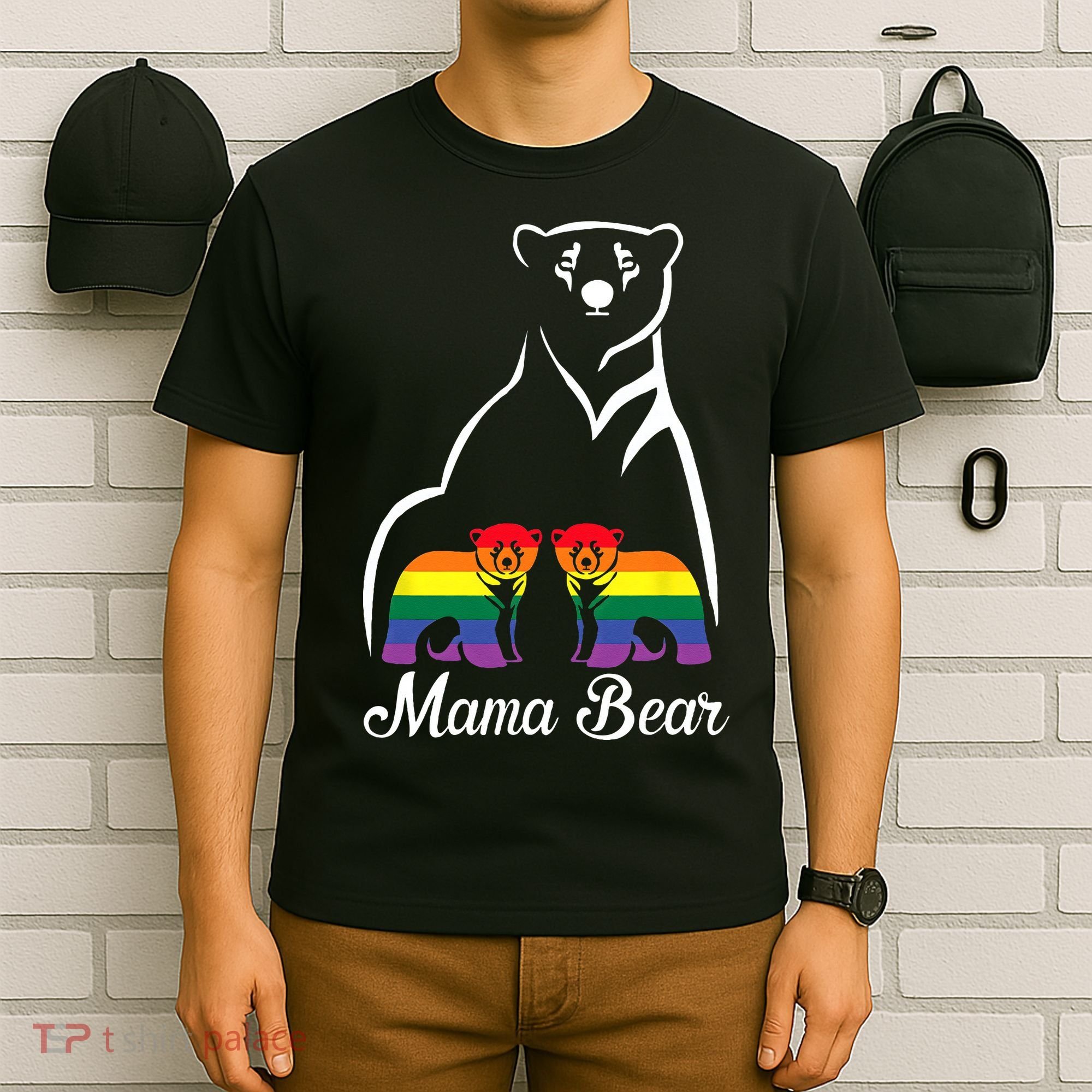 LGBT Mama Bear Pride Mom Rainbow T-Shirt