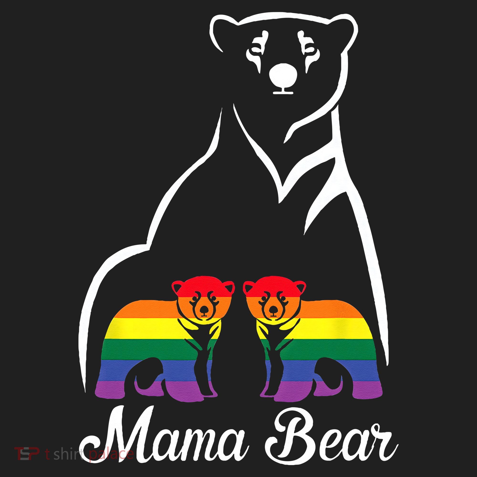 LGBT Mama Bear Pride Mom Rainbow Beanie