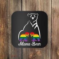 LGBT Mama Bear Pride Mom Rainbow Coaster thumb 0