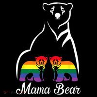 LGBT Mama Bear Pride Mom Rainbow Coaster thumb 2