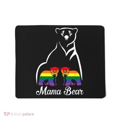LGBT Mama Bear Pride Mom Rainbow Mousepad