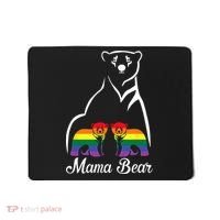 LGBT Mama Bear Pride Mom Rainbow Mousepad thumb 0