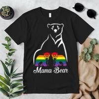 LGBT Mama Bear Pride Mom Rainbow Premium T-Shirt thumb 2