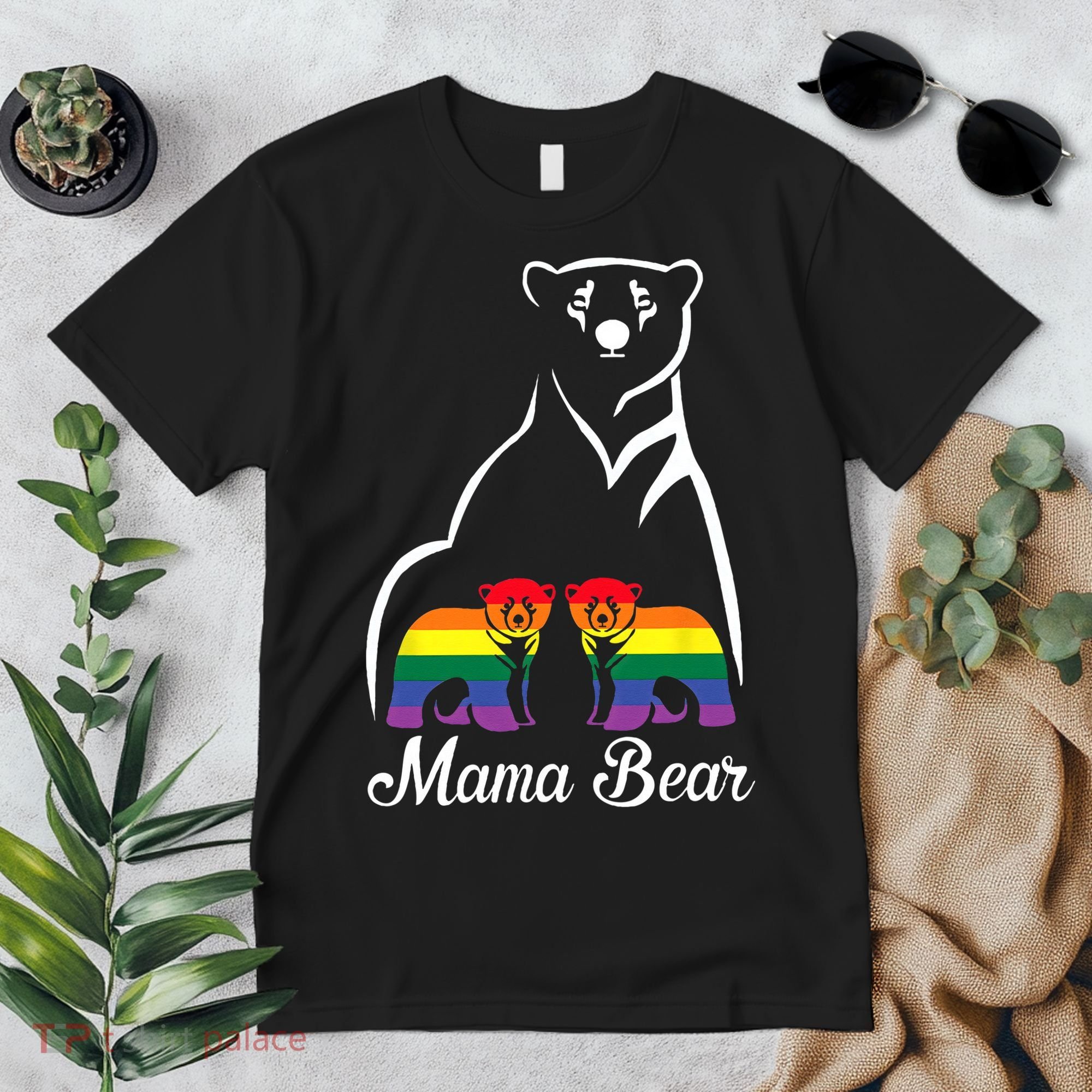 LGBT Mama Bear Pride Mom Rainbow Premium T-Shirt