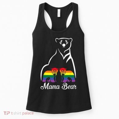 LGBT Mama Bear Pride Mom Rainbow Women's Tank Top