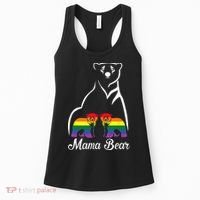 LGBT Mama Bear Pride Mom Rainbow Women's Tank Top thumb 0