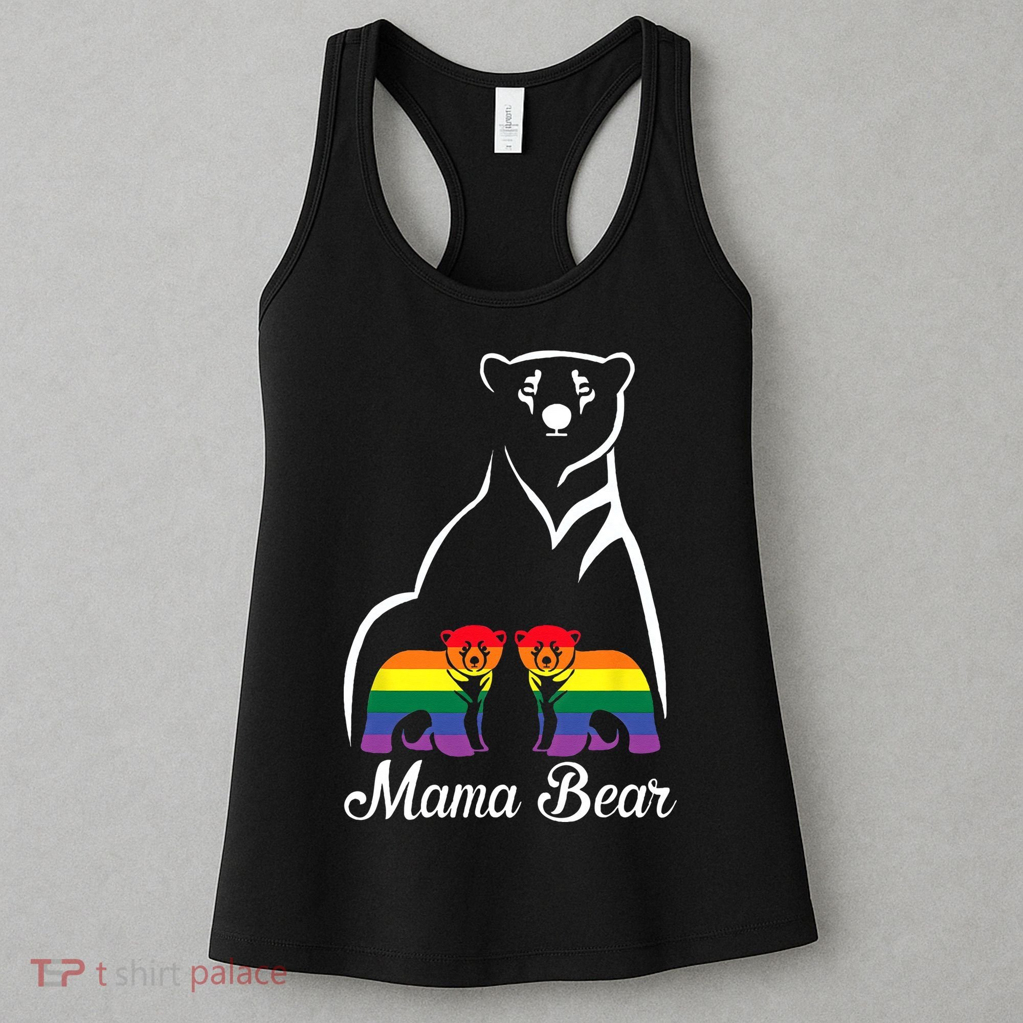 LGBT Mama Bear Pride Mom Rainbow Women's Tank Top
